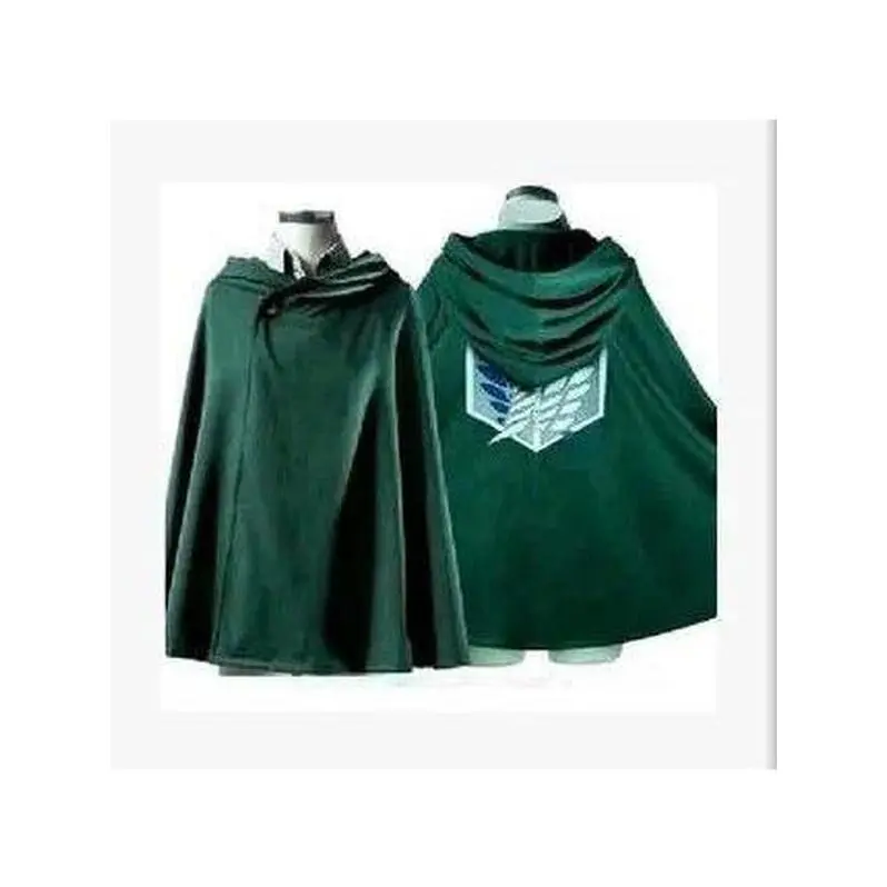 Anime Attack Cloak Shingeki No Kyojin Scouting Legion Cosplay Costume Cos Green Cape Mens Clothes Cosplay Costume Women