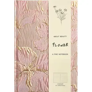 Floral Journal for women, Hardcover Notebook, A5, 6x8, Ruled Pages, Lay Flat, Pretty Journal, Lily Flower, , can be Reading Journal, Writing Notebook, Self Love Journal, Personal Journal