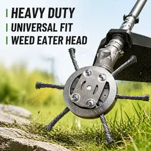 Steel Grass Trimmer Head Cutter Lithium Battery Wire Weed Blade Garden Grass Trimmer Head Lawn Mover Power  Accessories Tool