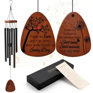 Memorial Wind Chimes, 26 Inch Memorial Gifts for Loss of Loved , Sympathy  Baskets for Loss of Mom Dad Son Daughter Husband Wife, Bereavement Remembrance  in Memory of Loved