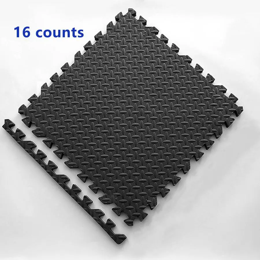 Solid Color Interlocking Foam Exercise Mat, 16pcs/set Non-slip Soft Carpet, Floor Mat, Exercise Equipment Mats, Training Mats for Home Gym Workout, Room Decor, Home Decor, Interlocking Mats