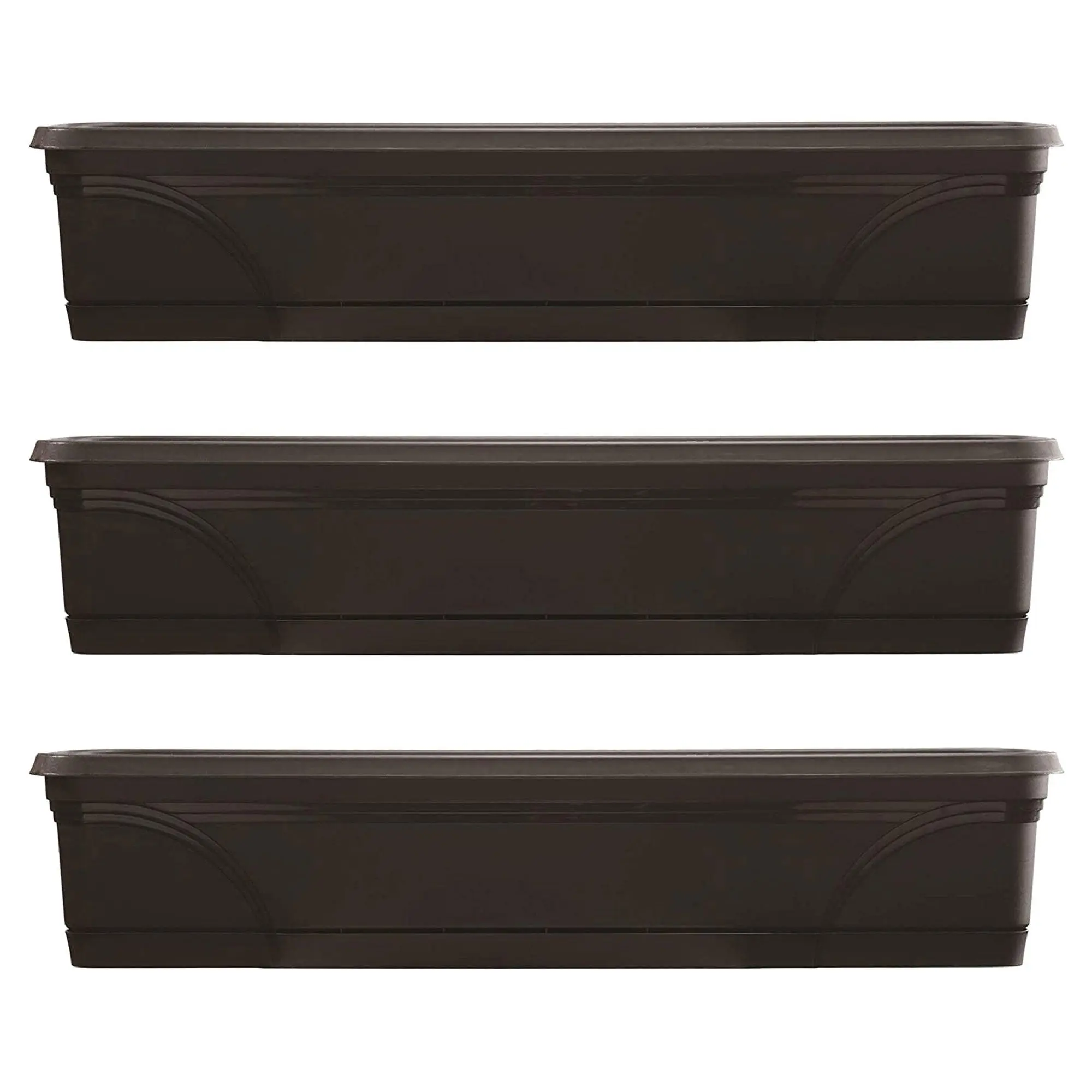 Southern Patio 36" Medallion Hanging Windowsill Garden Box Planter (3 Pack) Southern Patio 36" Medallion Hanging Windowsill Garden Box Planter (3 Pack)