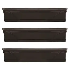 Southern Patio 36" Medallion Hanging Windowsill Garden Box Planter (3 Pack)