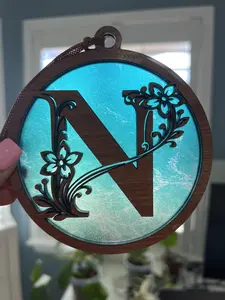 Monogram Letter N Suncatcher for Sunny Window Monogram Letter N Suncatcher for Sunny Window