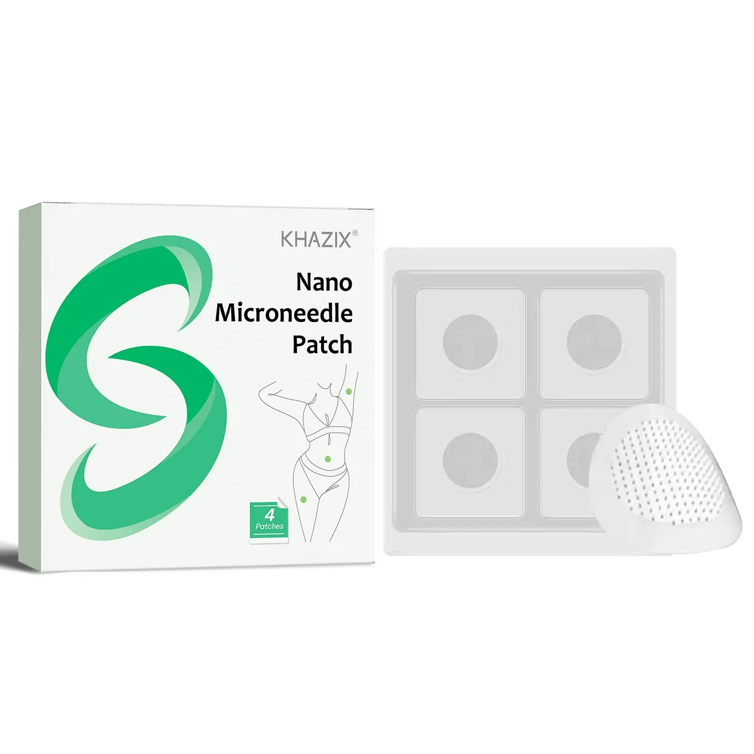 smgt-glp-1 nano microneedle patch 4 Pezzi Cerotti Nanofiala SMGT-GLP-1 | Patch Microneedle Per Cura Della  Pelle Unisex