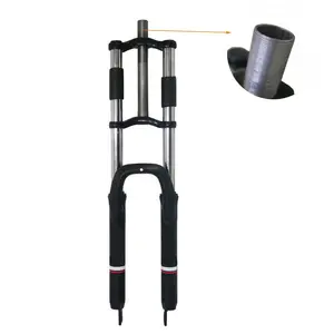29" Suspension Fork 1" Threaded 25.4mm Straight Tube Double Shoulder Triple Tree, Disc Brake