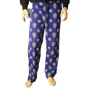 NYPD Lounge Pants Pajama Sleep Bottoms Blue
