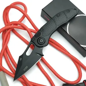 Aluminum alloy outdoor folding knife, aluminum alloy handle, M390 high hardness steel, EDC tool for outdoor camping and fishing.