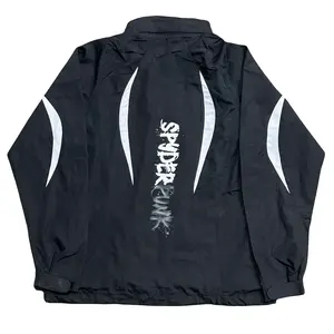 Women's Mesh-Lined Windbreaker Jacket with Roll-Away Hood & Pockets by Spyderpunk