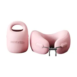 EVERYTHINK Travel Neck Pillow - Soft Pink ES2 | Comfortable Sleep Support for Travel & Relaxation