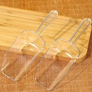 Transparent Plastic Ice Spoons Set of 1/2/3/4/5, Multifunctional Refrigerator Ice Tray Spoon, Kitchen Bathroom Food Candy Spoon, Tableware, Utensils