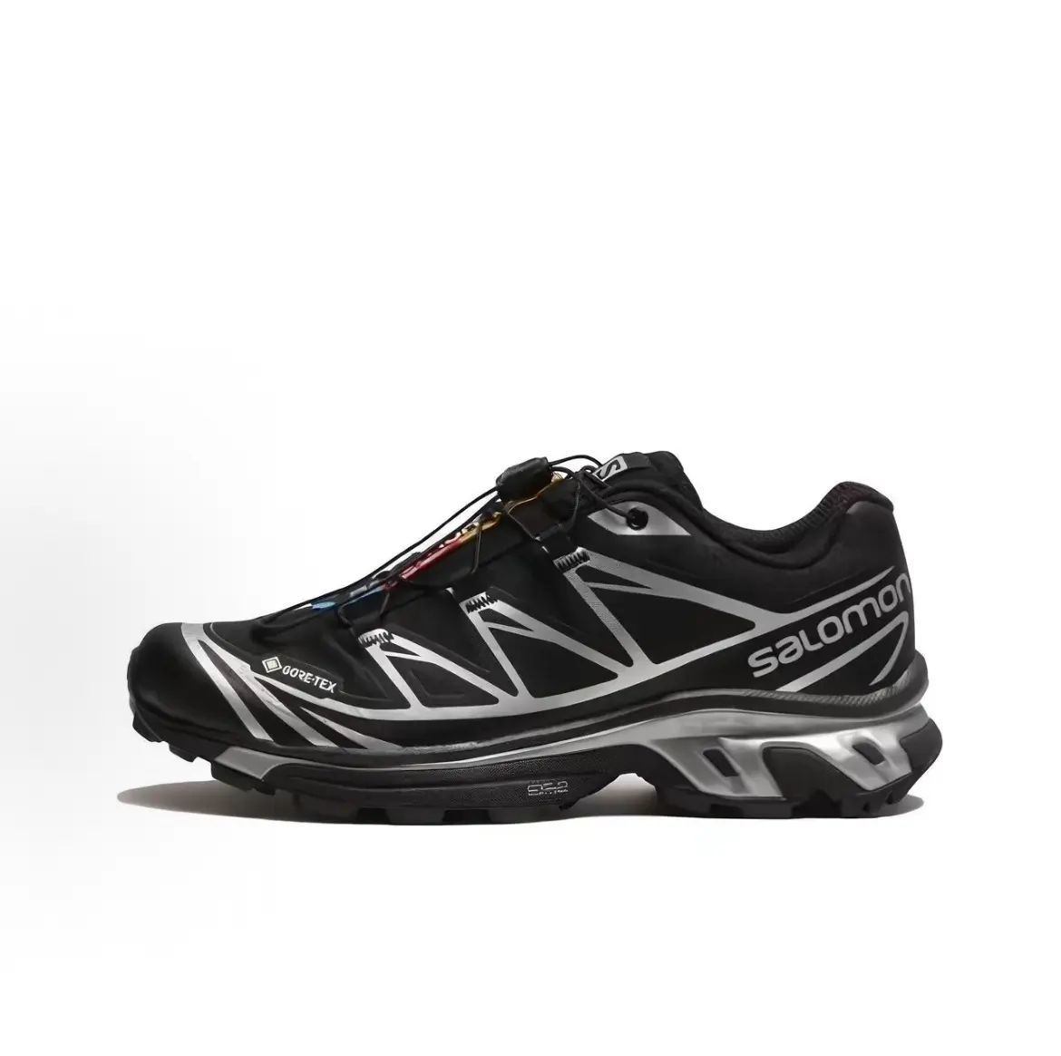Salomon XT-6 Trail Running Shoes  - Black & Silver - Durable & Comfortable - Ideal for Outdoor Adventures - unisex