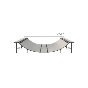 Portable Mini Ramp Halfpipe – 4' H x 8' W