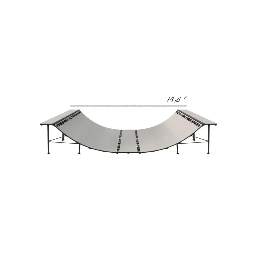 Portable Mini Ramp Halfpipe – 4' H x 8' W