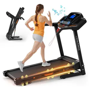 【Bellemave】330LBS Folding Treadmills for Home - 3.5HP Portable Foldable with Incline, Electric Treadmill for Running Walking Jogging Exercise with 12 Preset Programs, Indoor Workout Training Space Save Apartment,APP