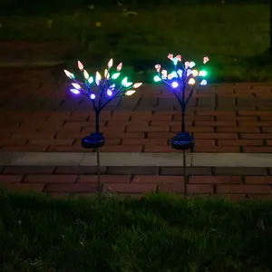 New Lawn Lamp Solar Branch Light Led Pineapple Beads Diamond Lamp Garden Garden Floor Lamp