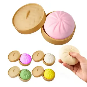 Cute Squishe stoys Dumpling Fidget Toy – Stress Relief Sensory Squeeze Toy (Ages 3+)