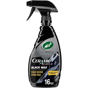 53447 Hybrid Solutions Ceramic Acrylic Black Spray Wax Formulated for Black Car Paint, Fills Scratches and Swirl Marks, Provides Water Repellency, Protection and Shine, 16 oz. (Pack of 1)
