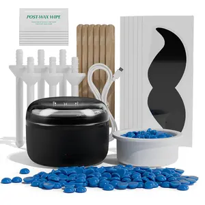 Nose Waxing Kit for Women & Men Painless Fast Removal Mini Portable Wax Warmer with 50g Hard Wax Beans 6 Nose Hair Sticks for Facial Hair Removal Compact Design Easy to Carry Black Body Care