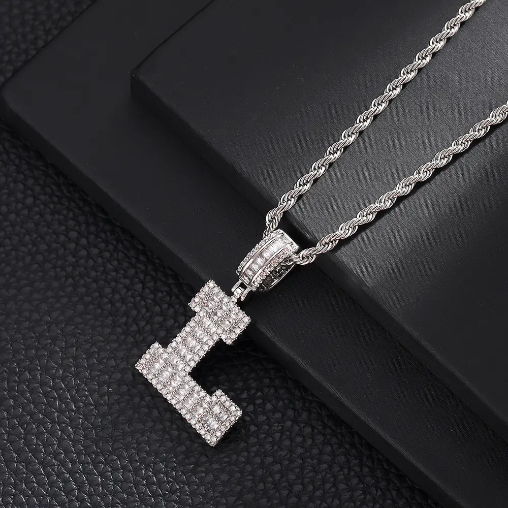 L+20inch Fried Dough Twists chain (silve