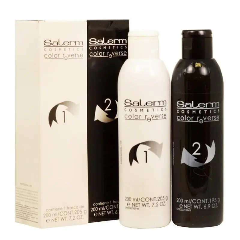 SALERM Color Reverse, Gentle Color Remover for Dyed Hair, Fast-Acting Cream to Correct Artificial & Semi-Permanent Pigments, 200ml