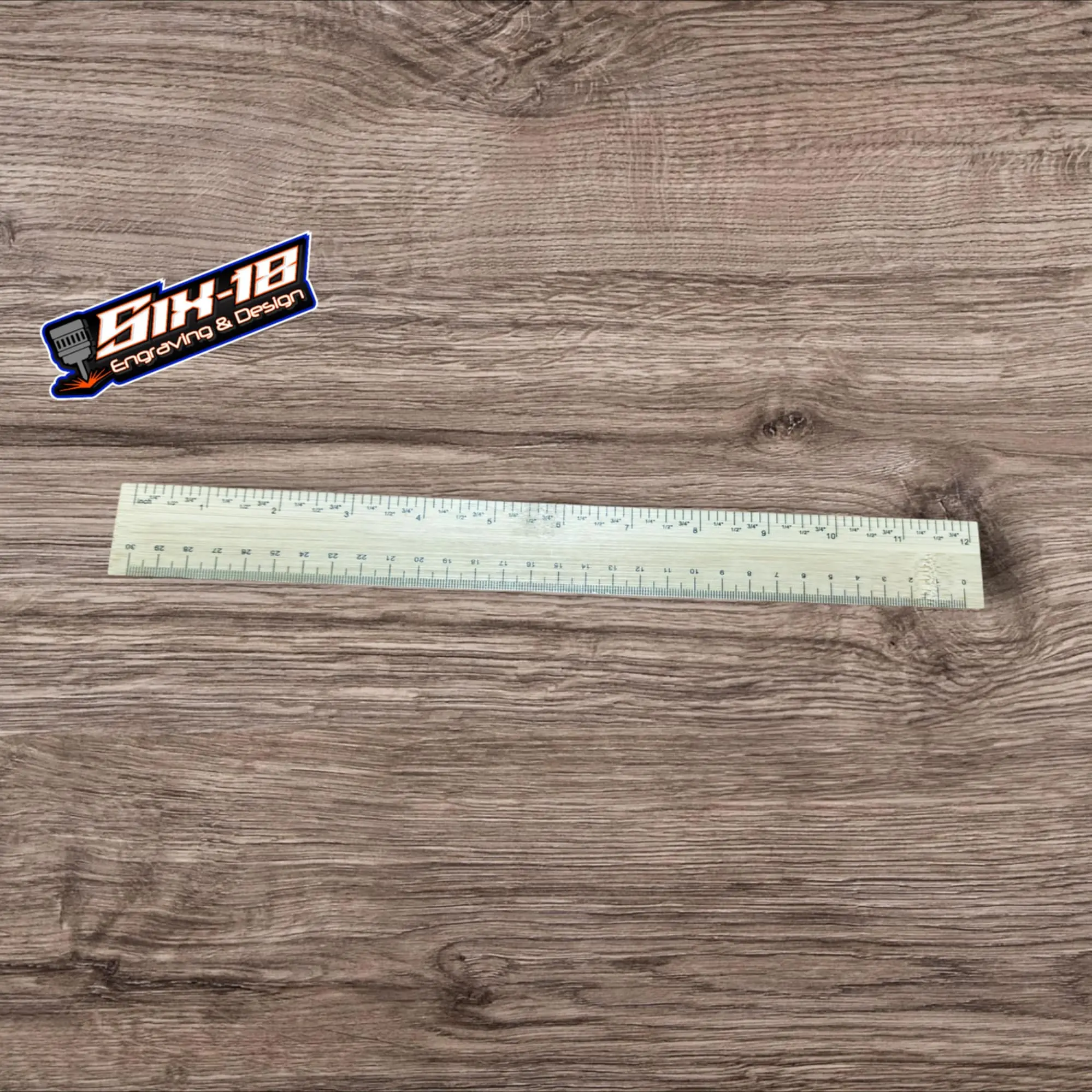 Customizable Bamboo Ruler