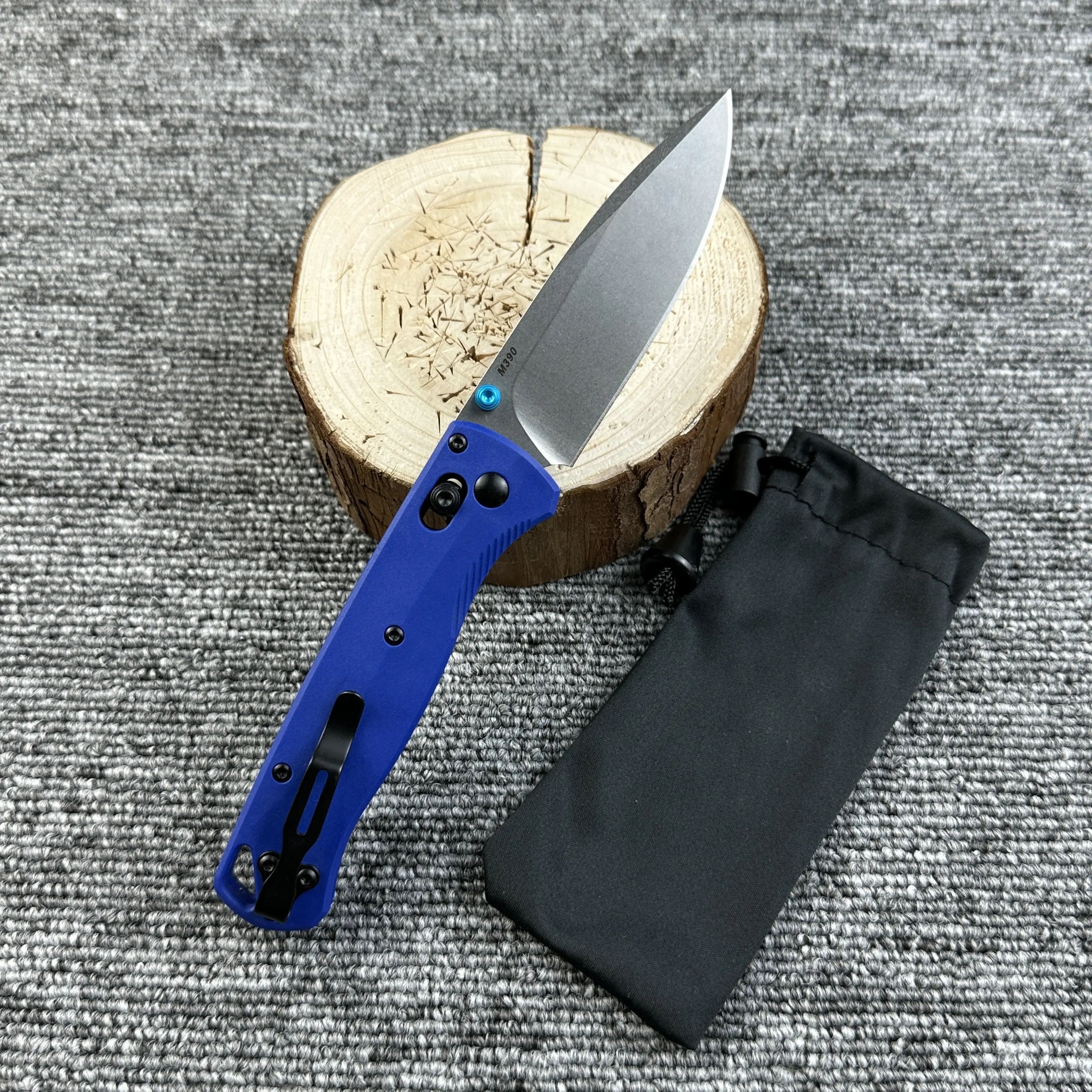 Blue Handle, White Blade