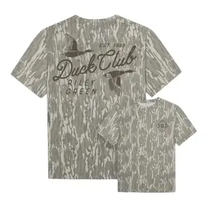 Riley Green Duck Club Real Tree Classic Camo - Fit Tee – Performance Hunting Shirt Original Bottomland, Duck Hunting 3D, Gift for Him, Style Camo