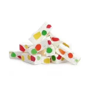 Jujube Nougat Candy 8 oz Bag Soft & Chewy Nougat with Fruity Jujube Pieces Classic Sweet Treat Snack Bonbon Snack from Canada