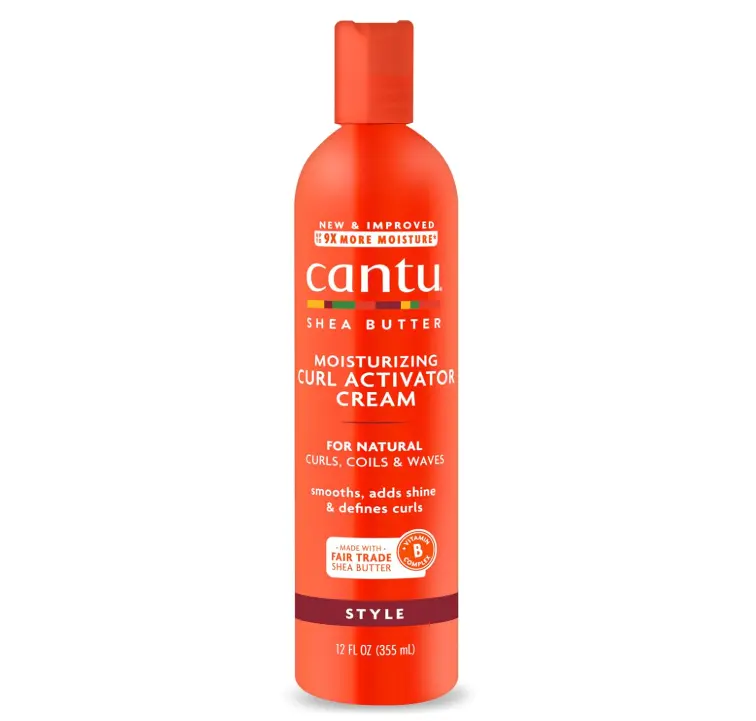 Cantu Shea Butter for Natural Hair Moisturizing Curl Activator Cream, 12 Fl Oz