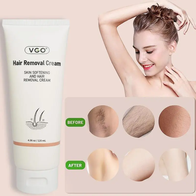 VGO Hair Removal Cream for Men & Women - Painless Bikini  Gel for All Skin Types - Body Care Lotion for Unwanted  Wax Comfort hair removal Shaving Products Cosmetic