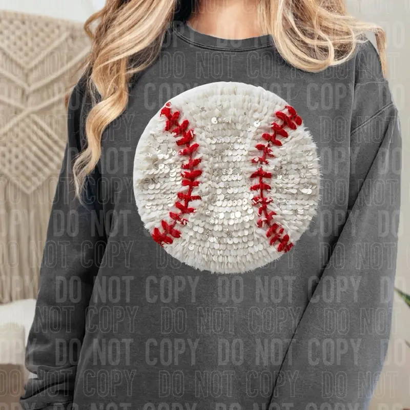 Baseball 11 inch DTF transfer
