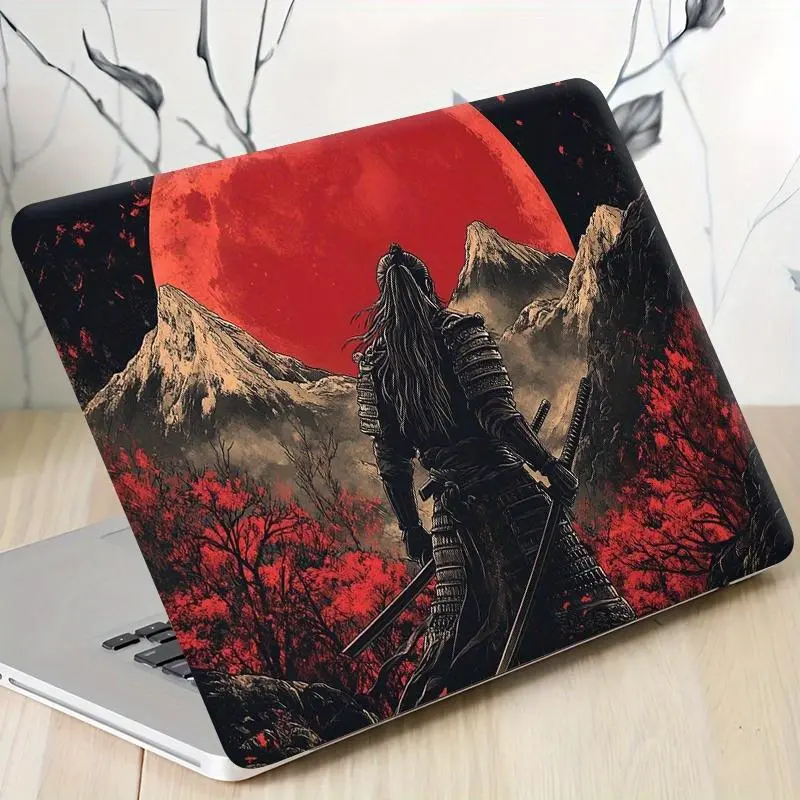 Wolf & Moon Pattern Laptop Skin, PVC Laptop Sticker, Easy To Use Laptop Skin for 12-15.6 Inch Laptop, Car Exterior Accessories