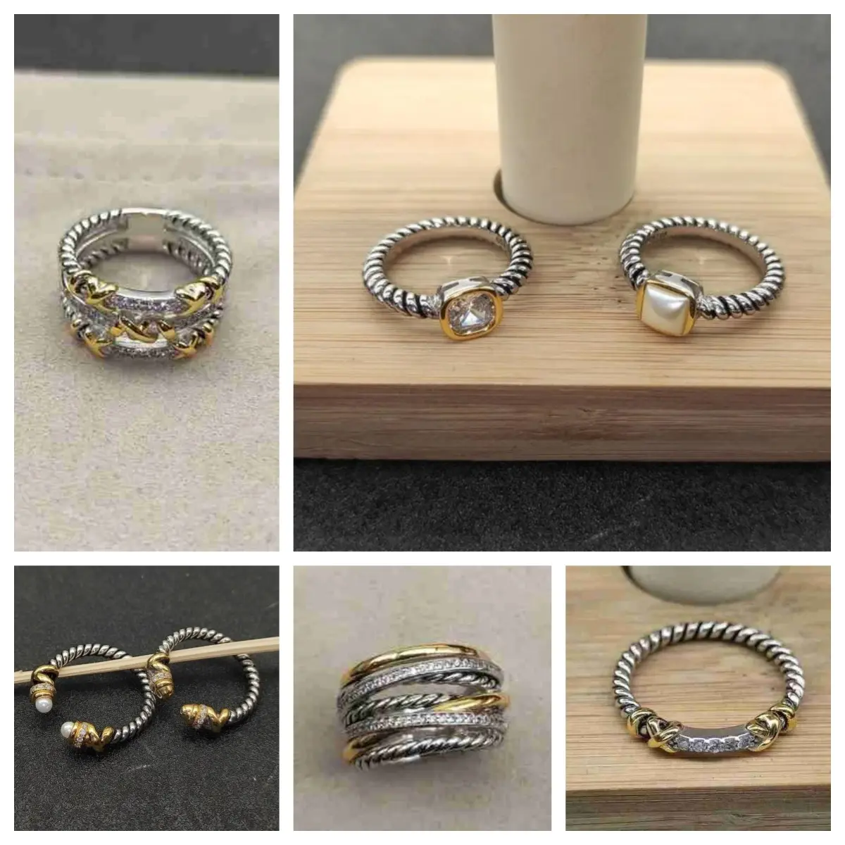 S925 Sterling Silver, 2025 New Jewelry, Spiral Design Ring, Twisted Pattern Ring, Colored Crystal Ring, Colorful Gem Inlaid, Retro Vintage Style Fashion Trend, Elegant Temperament, Personality Design, Luxury Fine Jewelr  Men Women Couple Jewelry