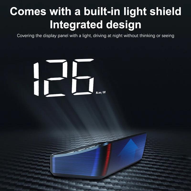 Car Speedometer HUD GPS Head Up Display Digital Speed Meter Windshield Projector For Vehicles Auto Electronics Accessories