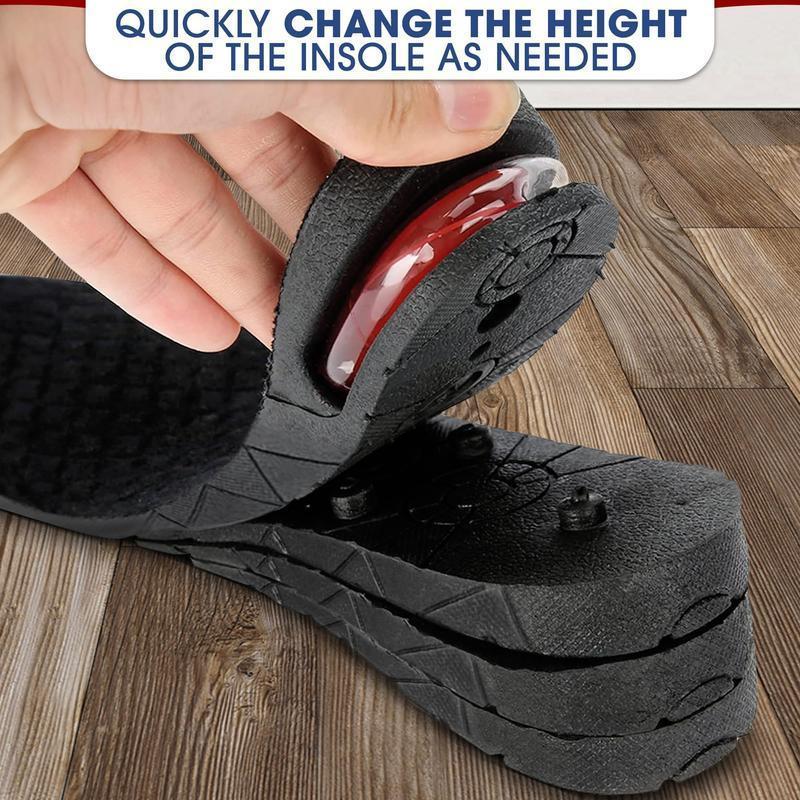 Invisible Height Increase Insoles, Feeling short or lacking confidence?, Adjustable heel lift 1.2–3.5 inches discreetly adds height, breathable & shock absorbent for all-day comfort and support