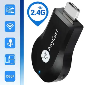 Wireless 2.4G WiFi Screen Cast Mirroring Adapter,1080P HD Plug & Play HDMI Dongle, Long Range Stable Signal Streaming Stick for Gaming Live Streaming Office Meeting Home Party