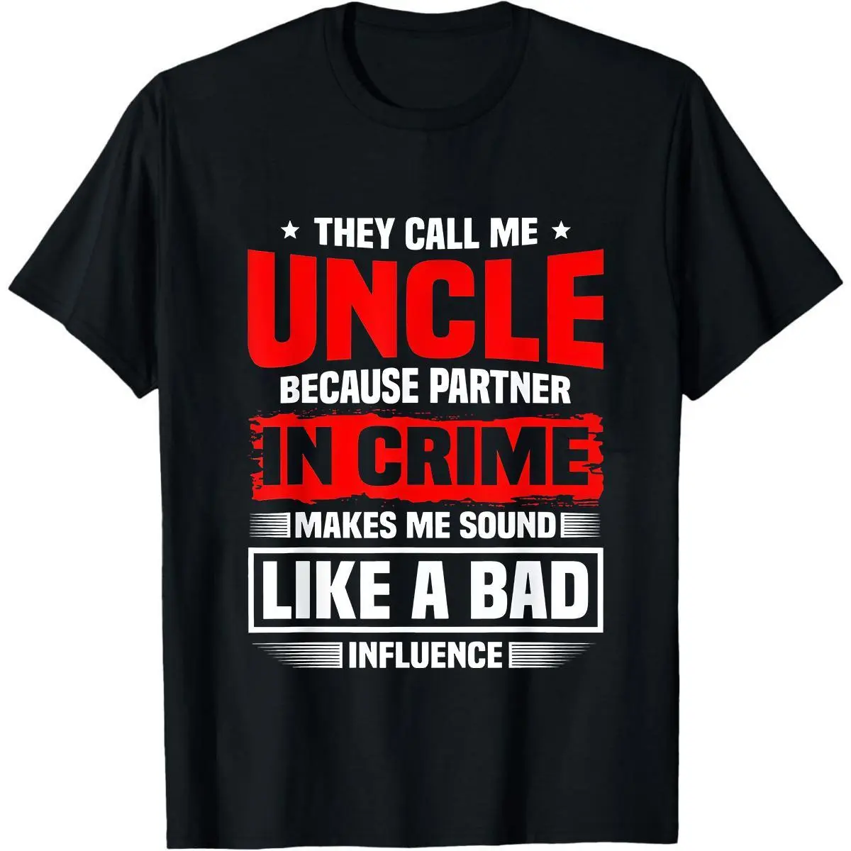Women's "They Call Me Favorite Uncle" Graphic T-Shirt, Casual Short Sleeve Round Neck Top in Smooth Lightweight Cotton, Solid, Seamless, Shortsleeve, Soft, Graphic Print, Fabric, Lightweight Fold, All Seasons, Tshirt, Printed