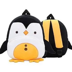 Cute Toddler Animal Penguin Cartoon Backpack Toddler Bag Plush  Mini Travel Bag for Baby Girl Boy 2-6 Years