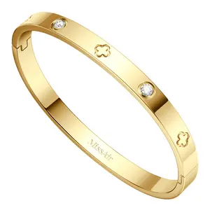 Rhinestone LOVE Bracelet for Women – Elegant Bangle Jewelry Gift for Girls & Women