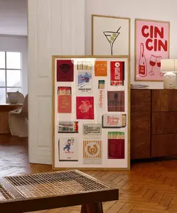 Calgary Matchbook Print Alberta Matchbooks Vintage Matchbook Restaurant Home Decor Wall Art