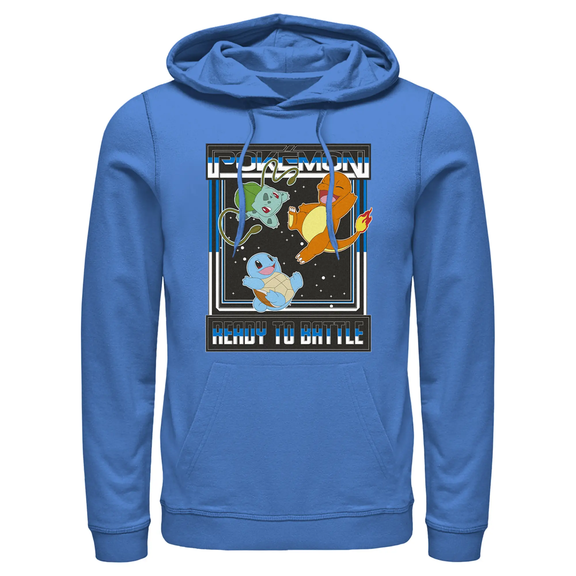 Men's Pokemon Ready To Battle Trio Pull Over Hoodie