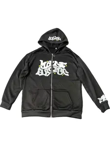 Y2K Retro Star And Letter Printed Full zipper Hoodies，Spring Autumn Harajuku Women And Men Fashion Hip Hop Long Sleeve Hooded ，Avant-Garde - Street Casual Spring/Fall Loose Zipper Pocket Patched，Autumn and Winter Gothic Coat preppy style