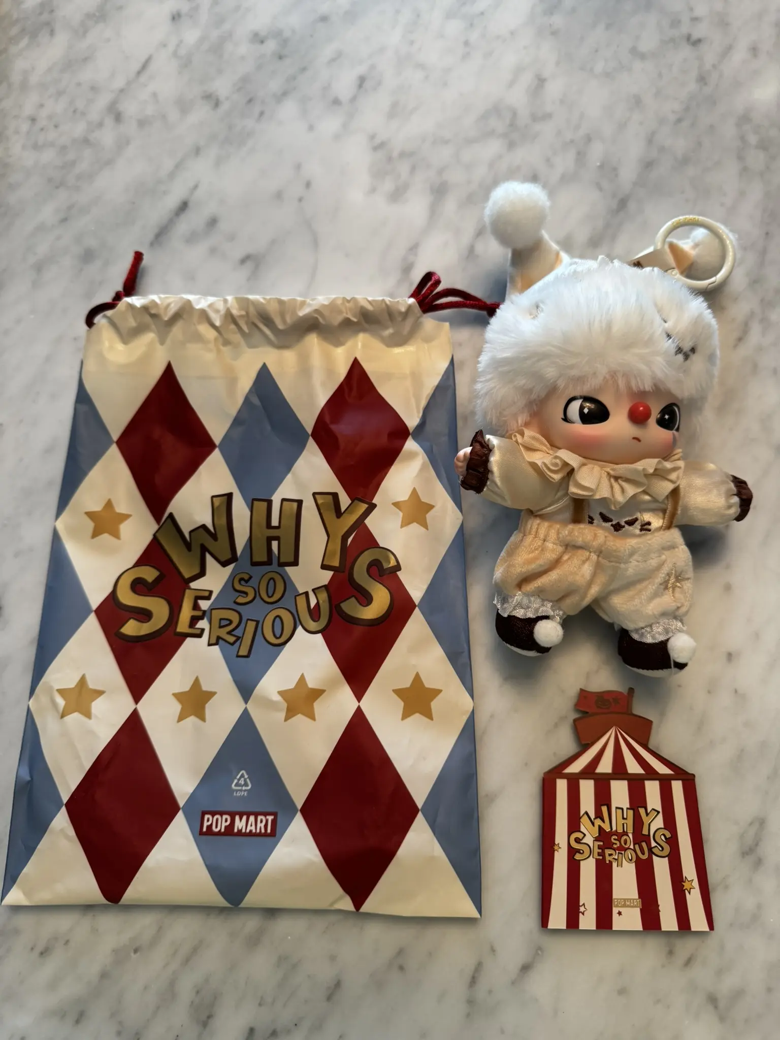 POP MART Why So Serious Series Vinyl Doll Pendant Confirmed Plush - Lumino Feast NO BOX