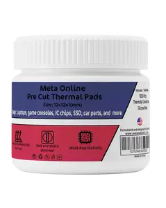 Pre Cut Thermal Pads for Ram – SSD – IC Chips – PS5 Xbox Laptop Desktop – 12x12x1mm 100 Pack