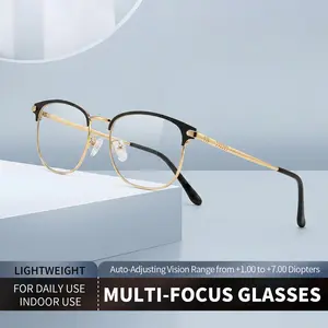 Multifocal Reading Glasses with HD optical lenses, blue light filter and UV protection, specially designed for men and women to offer comfortable, natural and clear vision in daily close-range use
