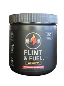 Flint & Fuel IGNITE Pre-Workout Powder Watermelon Flavor 30 Servings Energy Focus Workout Performance Supplement