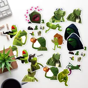 Stickers Pack 20 Pcs Kermit Waterproof The Skateboard Frog Car Colorful Water Bumper Laptop Guitar Luggage Aesthetic Bike Vinyl Bottle