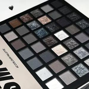 42-color Smoky E Eyeshadow Palette, Matte And Glitter Eye Shadows Palette For Women & Girls, Eye Makeup Product, Glitter Shimmer Eyeshadow.Highly Pigmented with Natural Blurring Effect | Fine Powder No Fallout !