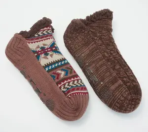 MUK LUKS Men's_Set of 2 Aloe Infused Shortie Cabin Socks